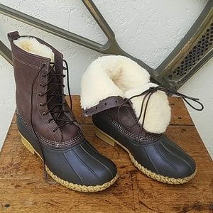 L.L. Bean Shearling Duck Boots